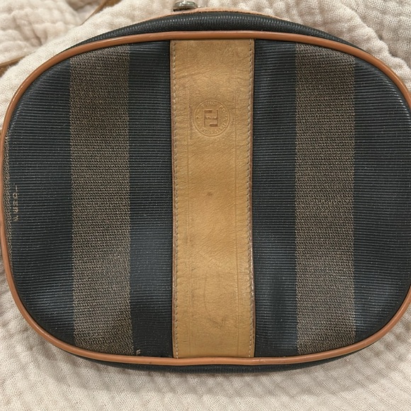 Authentic Vintage Pecan Stripe Fendi **flaws** - Picture 2 of 9